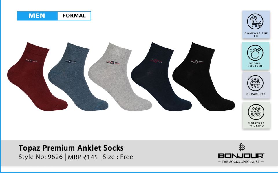 Topaz Premium Anklet Socks