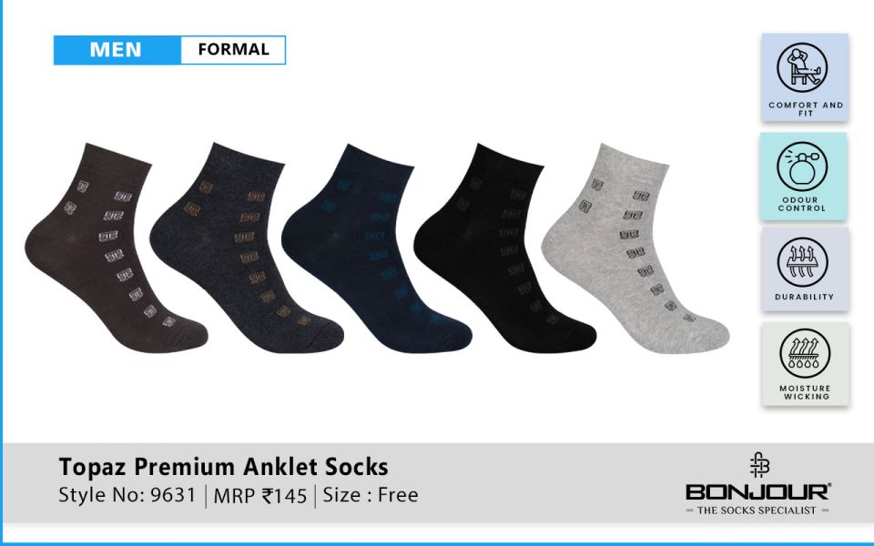 Topaz Premium Anklet Socks