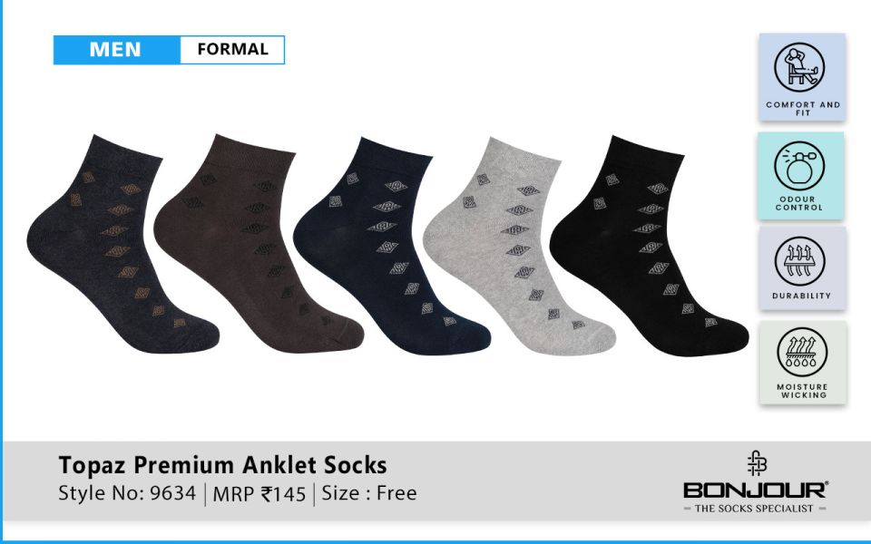 Topaz Premium Anklet Socks